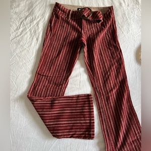 Blue Asphalt y2k Red Stripe Corduroy Pants